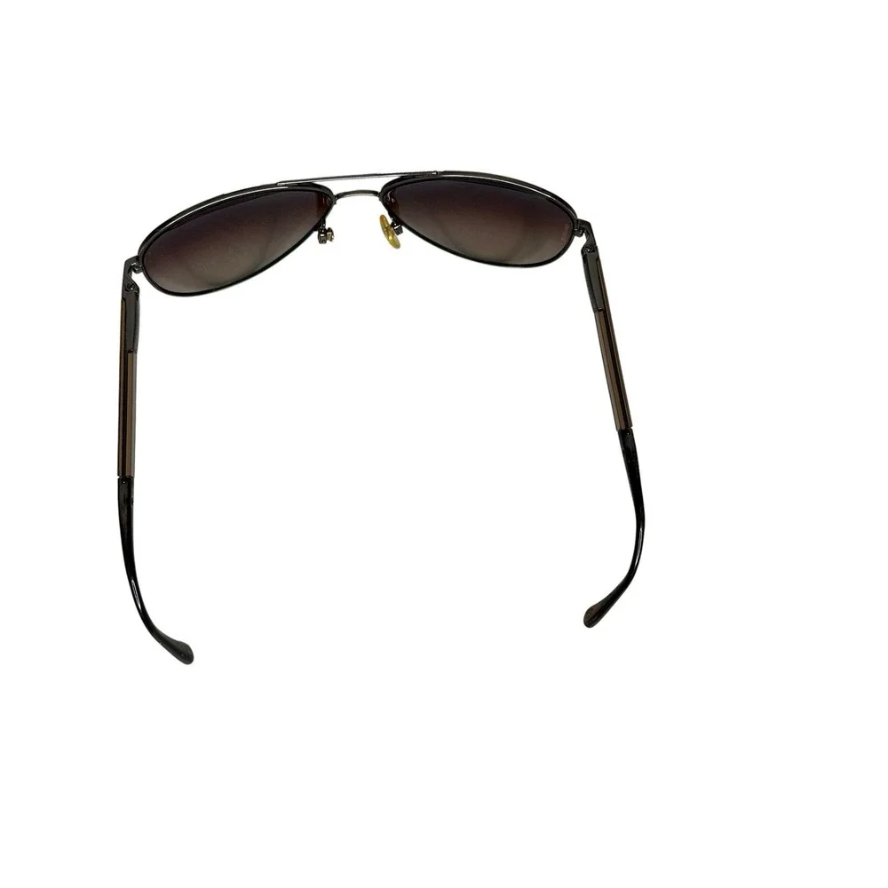 CHANEL Polarized Aviator Metal Frame Brown Lens Women's Sunglasses Silver 